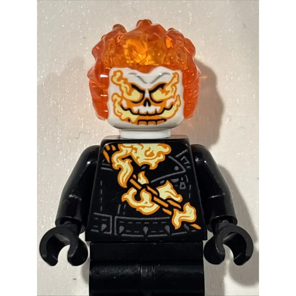 Lego Ghost Rider Johnathon “Johnny” Blaze Minifigure #sh1095 Brand New